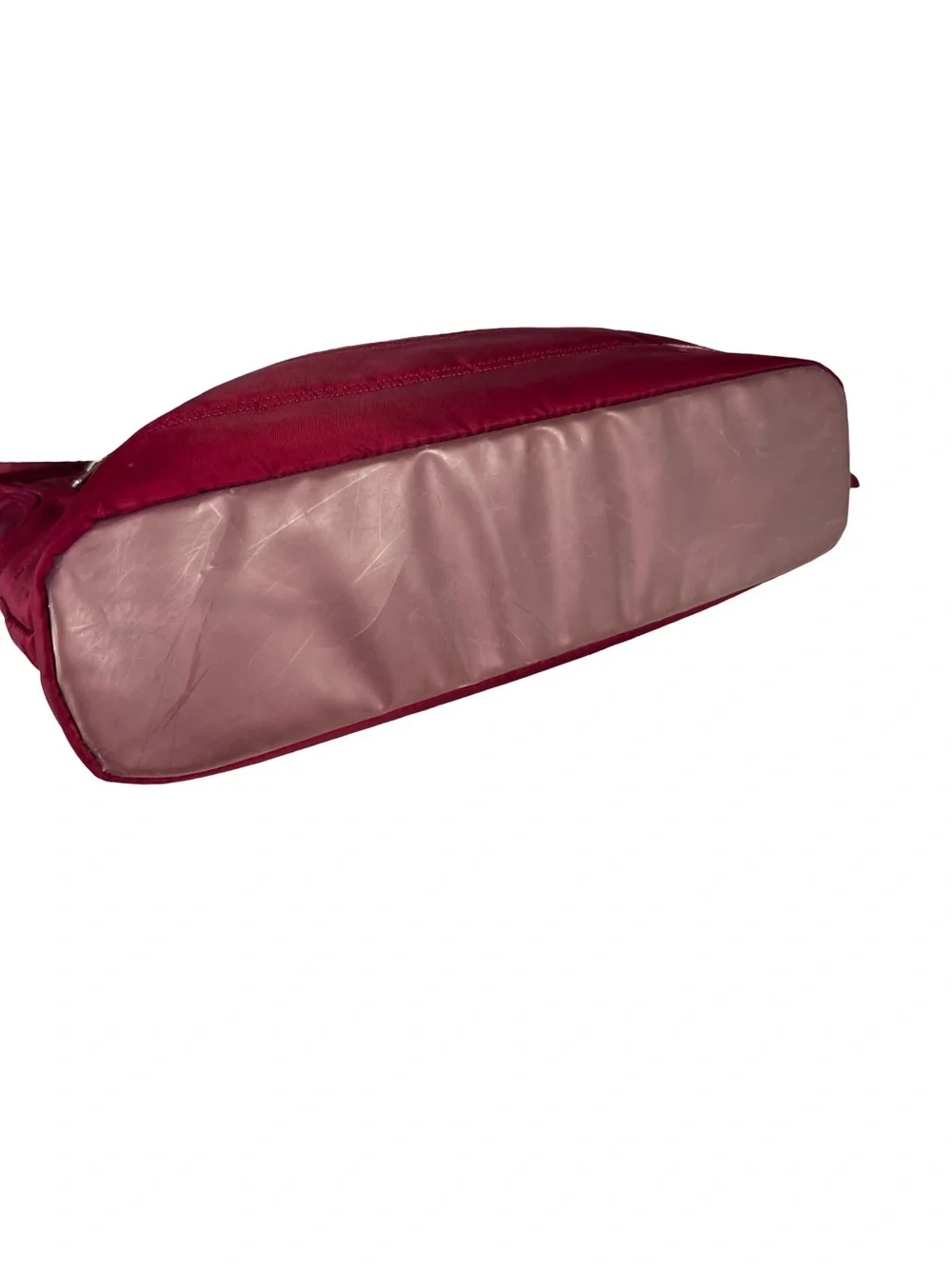Lug Magenta Travel Crossbody Bag Hidden Water Bottle Pocket Organizer Purse